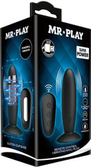 Remote Control Vibrating Anal Plug (Black)