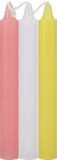 Japanese Drip Candles - 3 Pack - Pink, White, Yellow